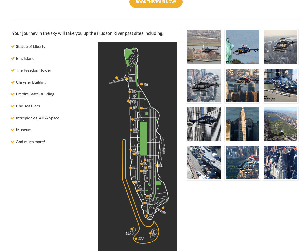 Old version of the HeliNY tour map