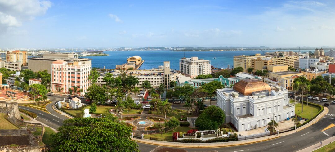 City skyline in Puerto Rico