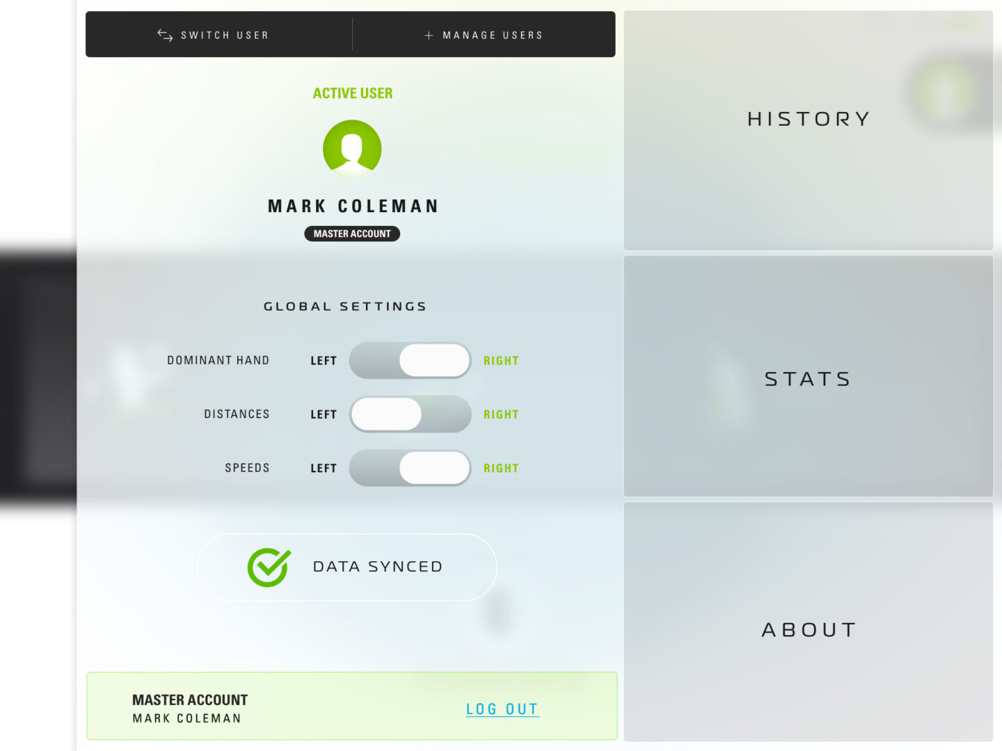 Skytrak profile page design example